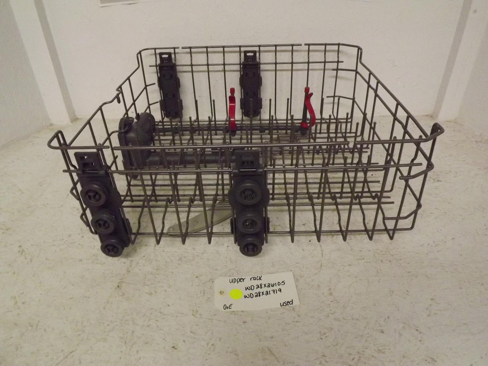 GE Dishwasher WD28X26105 WD28X21719 Upper Rack Used GE Dishwasher WD28X26105 WD28X21719 Upper Rack Used